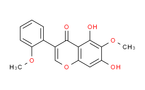 CAS No. 94285-21-9, 5,7-Dihydroxy-6-methoxy-3-(2-methoxyphenyl)-4H-chromen-4-one