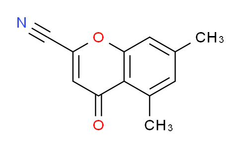 CAS No. 5464-53-9, 5,7-Dimethyl-4-oxo-4H-chromene-2-carbonitrile