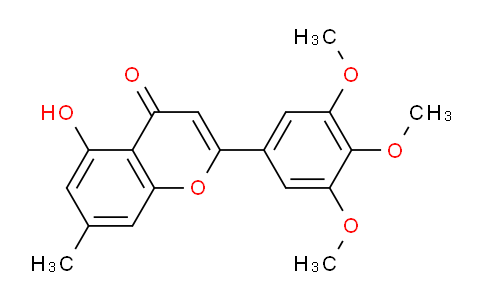 CAS No. 70460-23-0, 5-Hydroxy-7-methyl-2-(3,4,5-trimethoxyphenyl)-4H-chromen-4-one