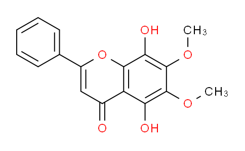 CAS No. 73202-52-5, 5,8-Dihydroxy-6,7-dimethoxy-2-phenyl-4H-chromen-4-one