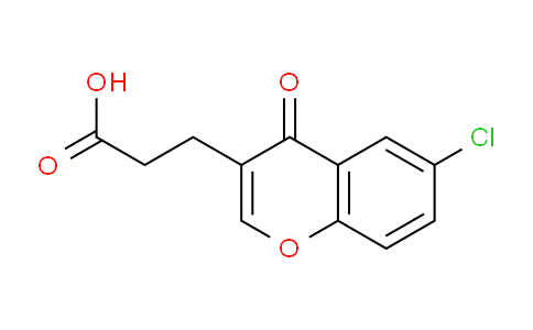 CAS No. 890090-65-0, 3-(6-Chloro-4-oxo-4H-chromen-3-yl)propanoic acid