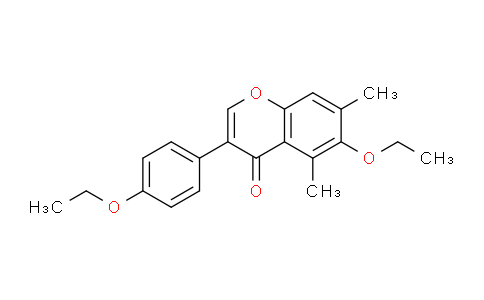 CAS No. 70460-65-0, 6-Ethoxy-3-(4-ethoxyphenyl)-5,7-dimethyl-4H-chromen-4-one