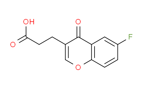 CAS No. 870704-01-1, 3-(6-Fluoro-4-oxo-4H-chromen-3-yl)propanoic acid