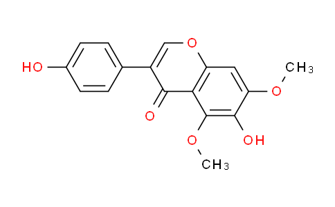 CAS No. 479-83-4, 6-Hydroxy-3-(4-hydroxyphenyl)-5,7-dimethoxy-4H-chromen-4-one