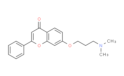 CAS No. 611-58-5, 7-(3-(Dimethylamino)propoxy)-2-phenyl-4H-chromen-4-one