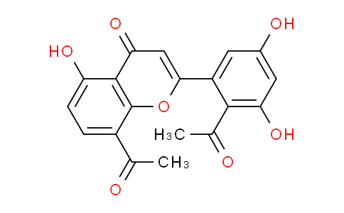 CAS No. 70460-24-1, 8-Acetyl-2-(2-acetyl-3,5-dihydroxyphenyl)-5-hydroxy-4H-chromen-4-one