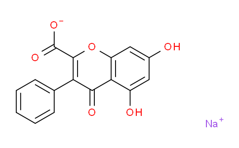 CAS No. 6481-55-6, Sodium 5,7-dihydroxy-4-oxo-3-phenyl-4H-chromene-2-carboxylate