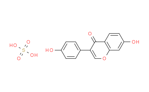 CAS No. 288607-13-6, Sulfuric acid compound with 7-hydroxy-3-(4-hydroxyphenyl)-4H-chromen-4-one