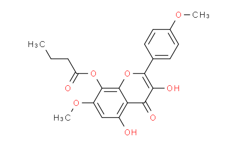 CAS No. 69306-85-0, 3,5-Dihydroxy-7-methoxy-2-(4-methoxyphenyl)-4-oxo-4H-chromen-8-yl butyrate