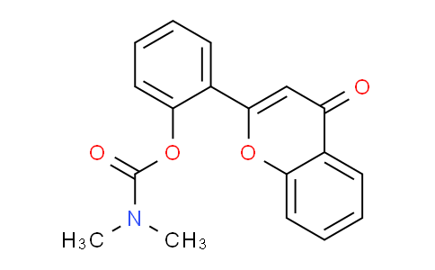 CAS No. 405216-83-3, 2-(4-Oxo-4H-chromen-2-yl)phenyl dimethylcarbamate