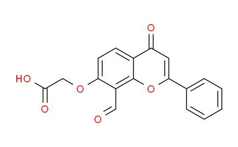 CAS No. 113578-16-8, 2-((8-Formyl-4-oxo-2-phenyl-4H-chromen-7-yl)oxy)acetic acid