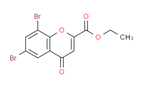 CAS No. 38322-71-3, Ethyl 6,8-dibromo-4-oxo-4H-chromene-2-carboxylate