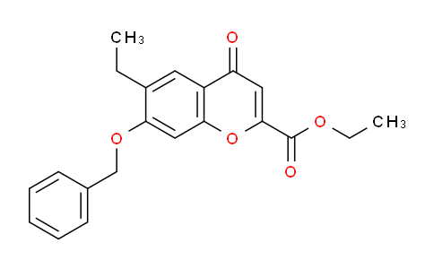 CAS No. 6345-77-3, Ethyl 7-(benzyloxy)-6-ethyl-4-oxo-4H-chromene-2-carboxylate