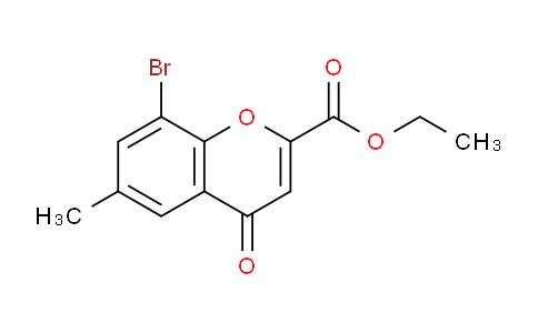 CAS No. 38322-72-4, Ethyl 8-bromo-6-methyl-4-oxo-4H-chromene-2-carboxylate