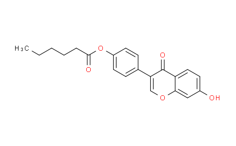 CAS No. 602329-51-1, 4-(7-Hydroxy-4-oxo-4H-chromen-3-yl)phenyl hexanoate