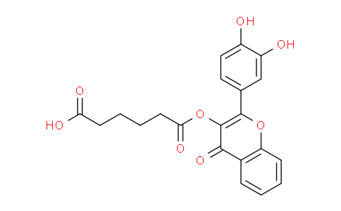 MC755661 | 909529-64-2 | 6-((2-(3,4-Dihydroxyphenyl)-4-oxo-4H-chromen-3-yl)oxy)-6-oxohexanoic acid