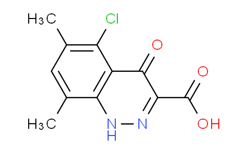 CAS No. 36991-63-6, 5-chloro-6,8-dimethyl-4-oxo-1,4-dihydrocinnoline-3-carboxylic acid
