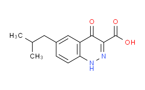 CAS No. 36991-64-7, 6-isobutyl-4-oxo-1,4-dihydrocinnoline-3-carboxylic acid