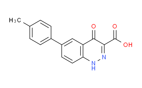 CAS No. 36991-80-7, 4-oxo-6-(p-tolyl)-1,4-dihydrocinnoline-3-carboxylic acid