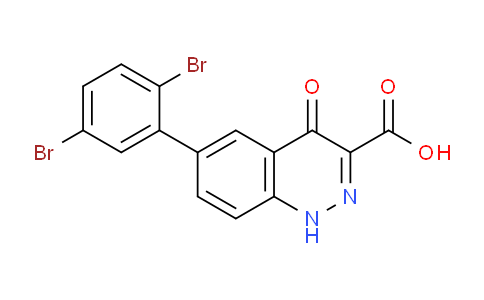CAS No. 36991-81-8, 6-(2,5-dibromophenyl)-4-oxo-1,4-dihydrocinnoline-3-carboxylic acid