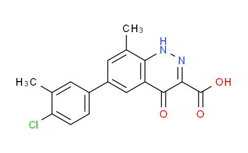 CAS No. 36991-84-1, 6-(4-chloro-3-methylphenyl)-8-methyl-4-oxo-1,4-dihydrocinnoline-3-carboxylic acid