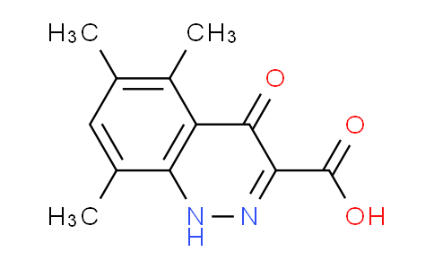 CAS No. 36991-55-6, 5,6,8-trimethyl-4-oxo-1,4-dihydrocinnoline-3-carboxylic acid