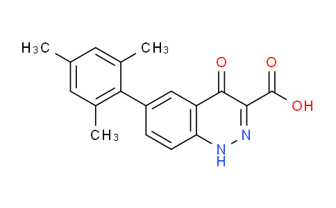 CAS No. 36991-85-2, 6-mesityl-4-oxo-1,4-dihydrocinnoline-3-carboxylic acid
