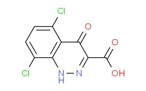 CAS No. 90415-33-1, 5,8-dichloro-4-oxo-1,4-dihydrocinnoline-3-carboxylic acid