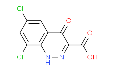 CAS No. 90415-34-2, 6,8-dichloro-4-oxo-1,4-dihydrocinnoline-3-carboxylic acid