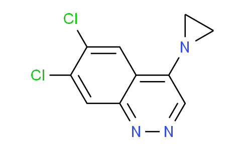 CAS No. 68211-06-3, 4-(Aziridin-1-yl)-6,7-dichlorocinnoline