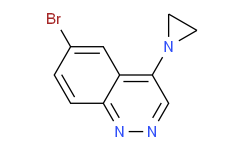 CAS No. 68211-07-4, 4-(Aziridin-1-yl)-6-bromocinnoline