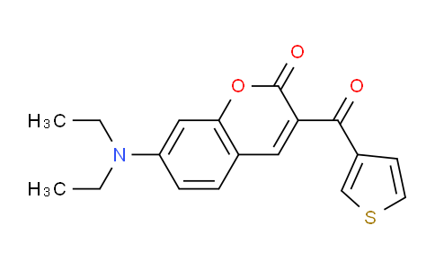 CAS No. 77820-11-2, 7-(diethylamino)-3-(thiophene-3-carbonyl)-2H-chromen-2-one