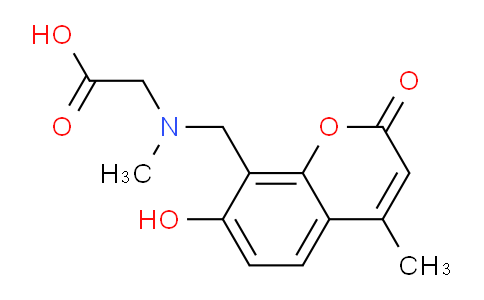 CAS No. 54696-41-2, N-((7-hydroxy-4-methyl-2-oxo-2H-chromen-8-yl)methyl)-N-methylglycine