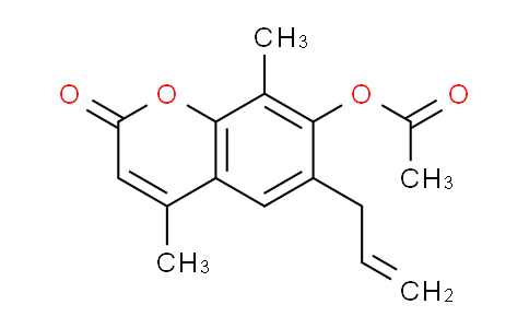 CAS No. 3993-45-1, 6-Allyl-4,8-dimethyl-2-oxo-2H-chromen-7-yl acetate