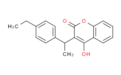 CAS No. 109688-27-9, 3-(1-(4-Ethylphenyl)ethyl)-4-hydroxy-2H-chromen-2-one