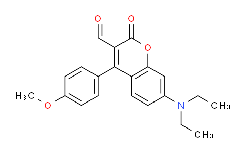 CAS No. 1428730-05-5, 7-(Diethylamino)-4-(4-methoxyphenyl)-2-oxo-2H-chromene-3-carbaldehyde