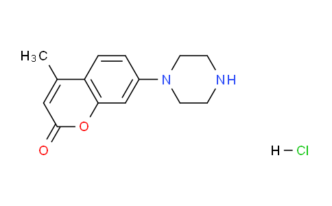 CAS No. 1427502-00-8, 4-Methyl-7-(piperazin-1-yl)-2H-chromen-2-one hydrochloride