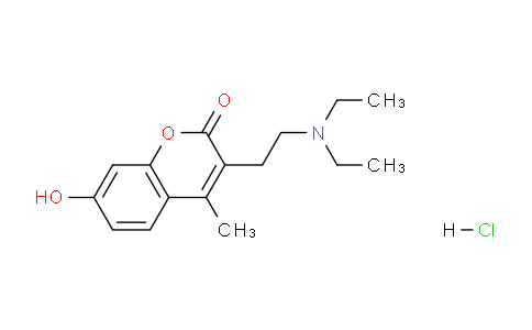 CAS No. 15776-59-7, 3-(2-(Diethylamino)ethyl)-7-hydroxy-4-methyl-2H-chromen-2-one hydrochloride