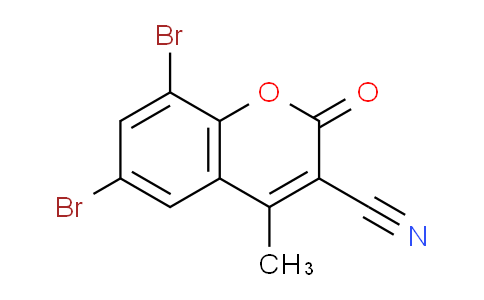 CAS No. 262590-95-4, 6,8-Dibromo-4-methyl-2-oxo-2H-chromene-3-carbonitrile