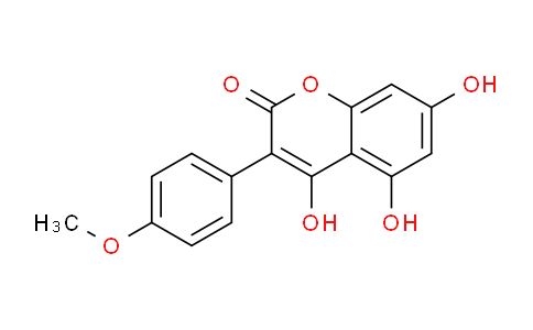 CAS No. 4376-81-2, 4,5,7-Trihydroxy-3-(4-methoxyphenyl)-2H-chromen-2-one