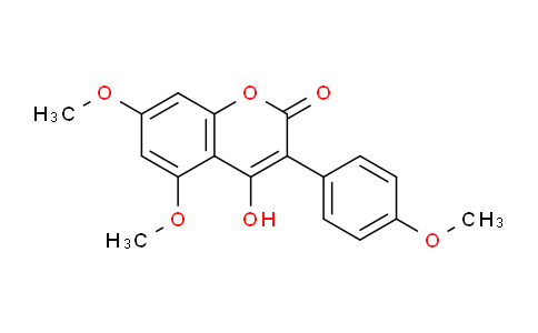 CAS No. 14736-59-5, 4-Hydroxy-5,7-dimethoxy-3-(4-methoxyphenyl)-2H-chromen-2-one