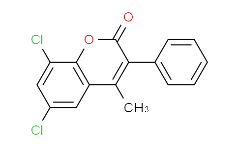 CAS No. 262590-97-6, 6,8-Dichloro-4-methyl-3-phenyl-2H-chromen-2-one