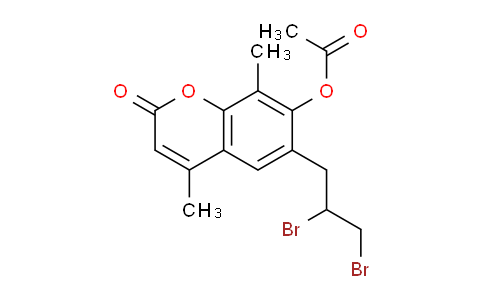 CAS No. 3993-46-2, 6-(2,3-Dibromopropyl)-4,8-dimethyl-2-oxo-2H-chromen-7-yl acetate