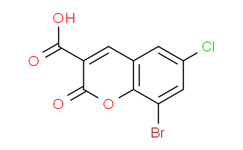 CAS No. 213749-64-5, 8-Bromo-6-chloro-2-oxo-2H-chromene-3-carboxylic acid