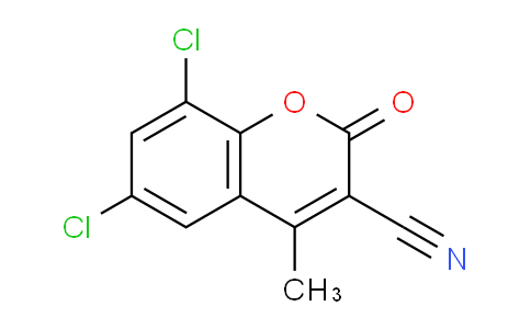 CAS No. 262590-96-5, 6,8-Dichloro-4-methyl-2-oxo-2H-chromene-3-carbonitrile