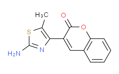 CAS No. 422272-41-1, 3-(2-Amino-5-methylthiazol-4-yl)-2H-chromen-2-one