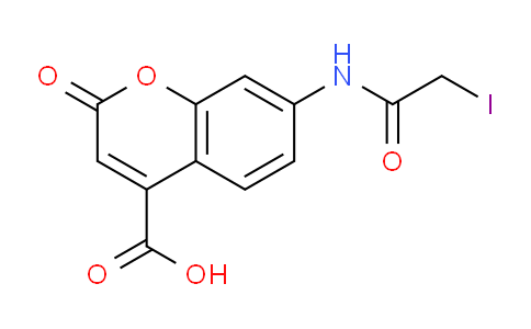 CAS No. 284679-24-9, 7-(2-Iodoacetamido)-2-oxo-2H-chromene-4-carboxylic acid