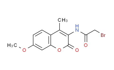 CAS No. 439116-23-1, 2-Bromo-N-(7-methoxy-4-methyl-2-oxo-2H-chromen-3-yl)acetamide