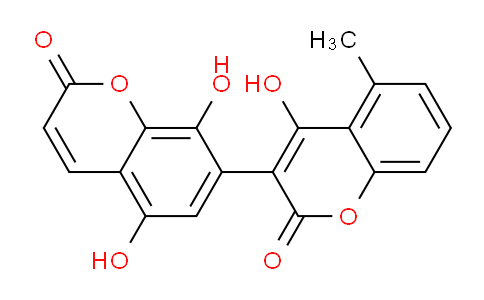 CAS No. 125124-67-6, 4,5',8'-Trihydroxy-5-methyl-2H,2'H-[3,7'-bichromene]-2,2'-dione
