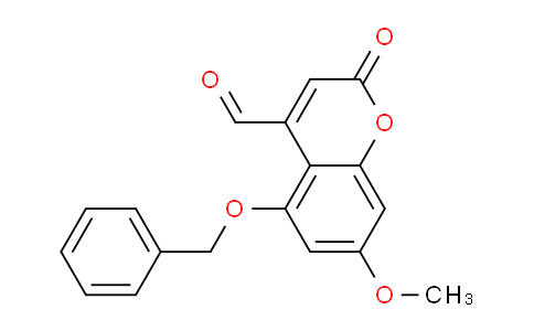 CAS No. 6822-83-9, 5-(Benzyloxy)-7-methoxy-2-oxo-2H-chromene-4-carbaldehyde